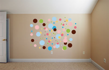 fake dots on our wall